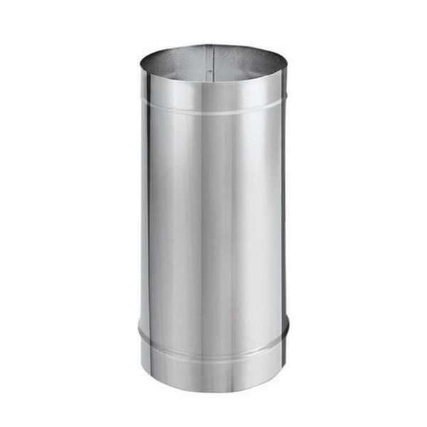 M&G Duravent M&G DuraVent 115026 8 x 24 in. Single Wall Stove Pipe Straight Length - Stainless Steel 115026